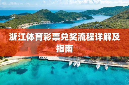 浙江体育彩票兑奖流程详解及指南