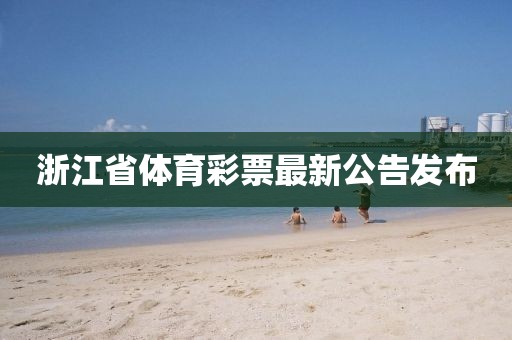 浙江省体育彩票最新公告发布