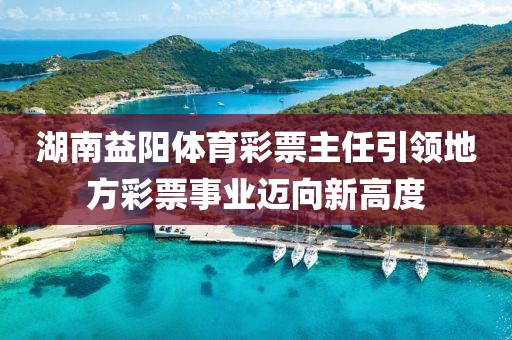 湖南益阳体育彩票主任引领地方彩票事业迈向新高度